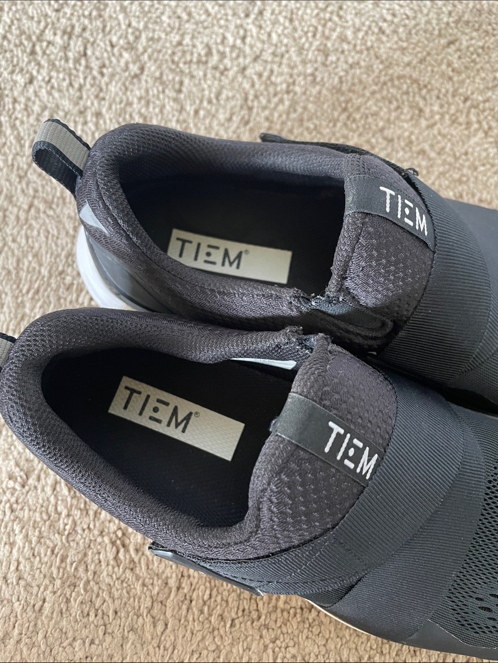 TIEM Slipstream Indoor Cycling Shoes Black Slip-On Women's 10 Athletic Sneakers - Picture 3 of 13